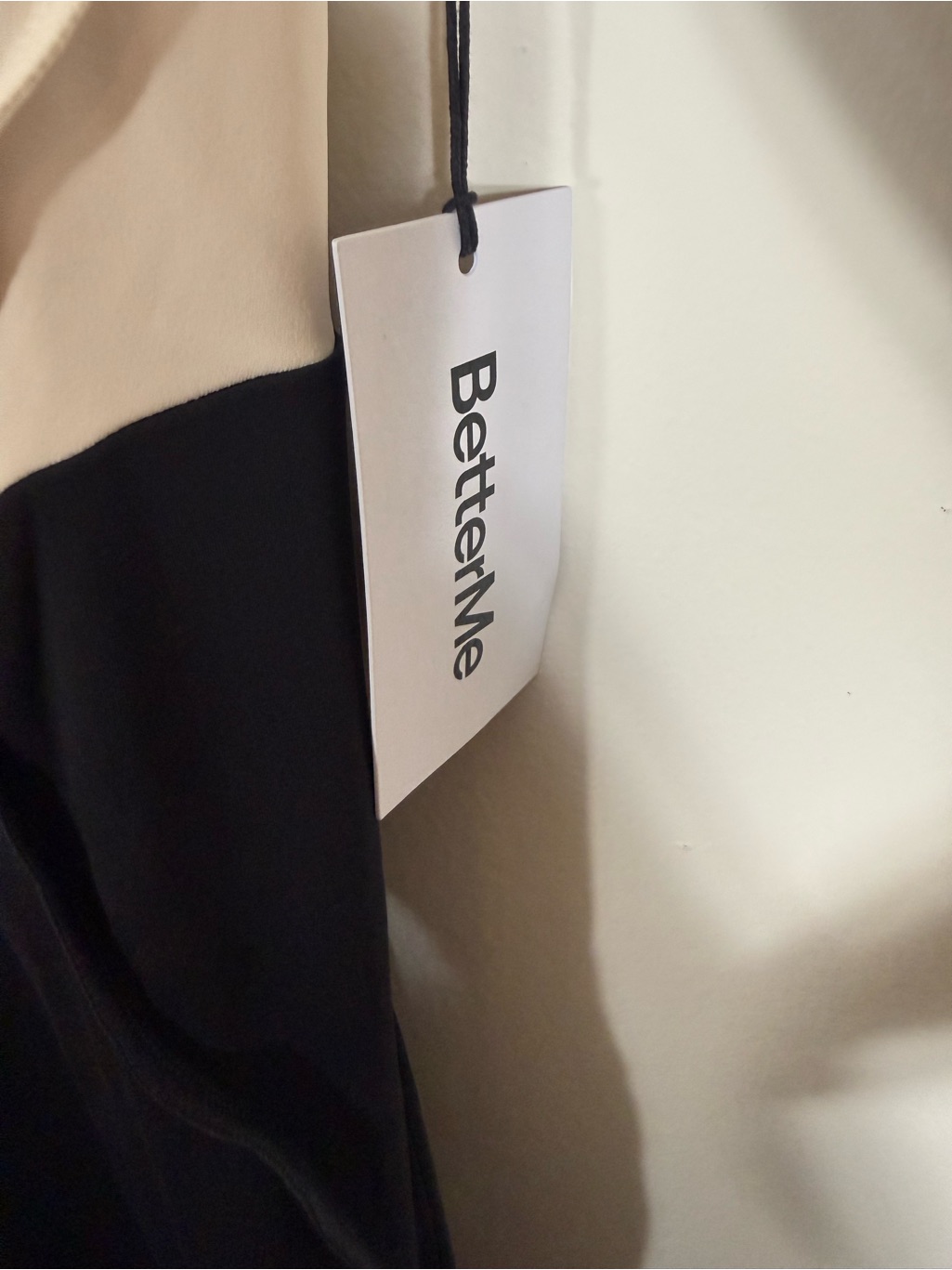 Nwt Bttrm Better Me Two-Tone Full-Length Catsuit Cream Black Xxl — image 8 of 8